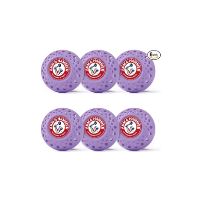 Arm & Hammer OdorBusterz Odor Eliminator Balls, Lavender, 6 Count - Baking Soda Odor Control for Closets, Drawers, Hampers & Small Spaces