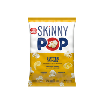 SKINNYPOP Butter Flavored, Gluten Free Popcorn Bag, 4.4 oz