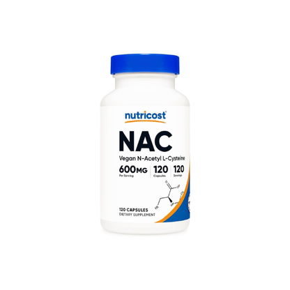 Nutricost N-Acetyl L-Cysteine (NAC) 600mg, 120 Vegetarian Capsules