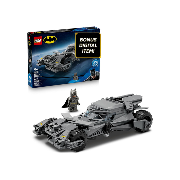 LEGO DC Batman: Batman v Superman Batmobile Building Blocks Set - Super Hero Toy for Kids, Boys & Girls, Ages 9+ - with Armored Minifigure & Golden Coin - Gift Idea for Birthdays - 76331