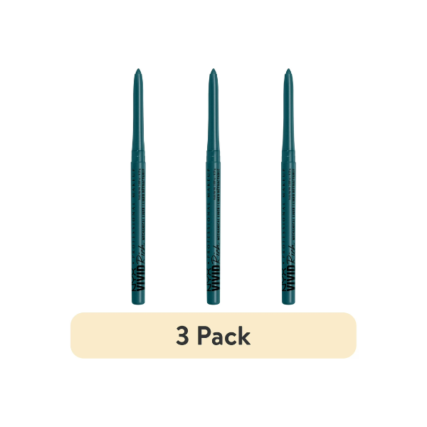 (3 pack) NYX Professional Makeup Vivid Rich Mechanical Eyeliner Pencil, Aquamarine Dream