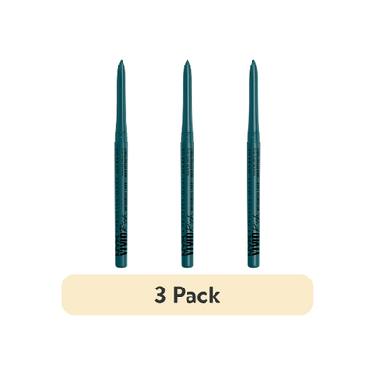 (3 pack) NYX Professional Makeup Vivid Rich Mechanical Eyeliner Pencil, Aquamarine Dream