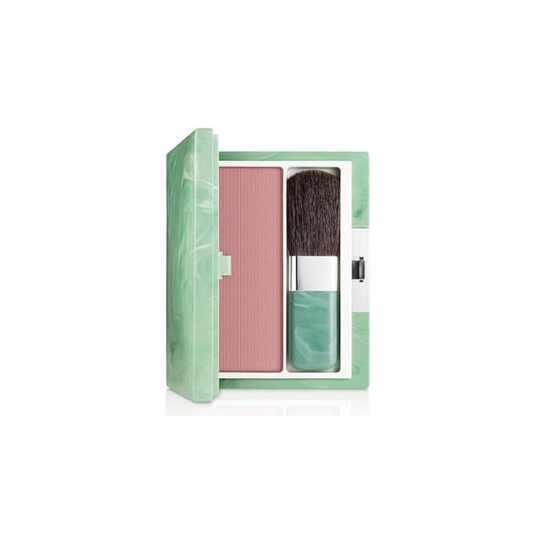 Clinique Soft-Pressed Powder Blusher Blush | Buildable Color + Natural Finish, New Clover, 0.27 Ounce
