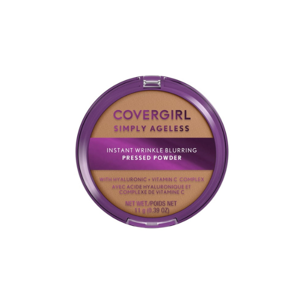 COVERGIRL Simply Ageless Wrinkle Defying Pressed Powder, 255 Soft Honey, 3.9 oz