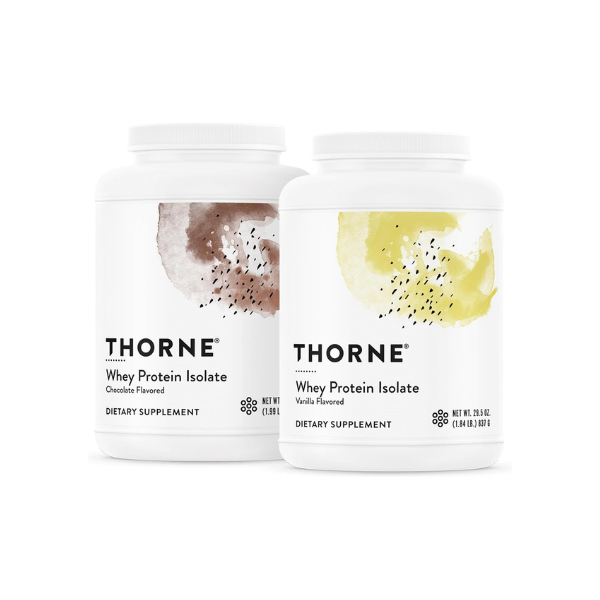 THORNE - Whey Protein Isolate Bundle - Chocolate & Vanilla Flavors