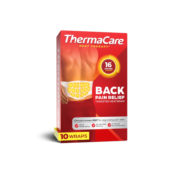 Thermacare Back Pain Relief Therapy Heatwraps, L-XL, 10 pack