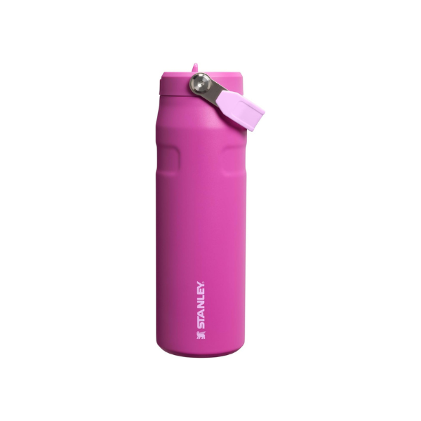 STANLEY IceFlow Flip Straw 2.0 Bottle, 24 oz, Dark Blossom