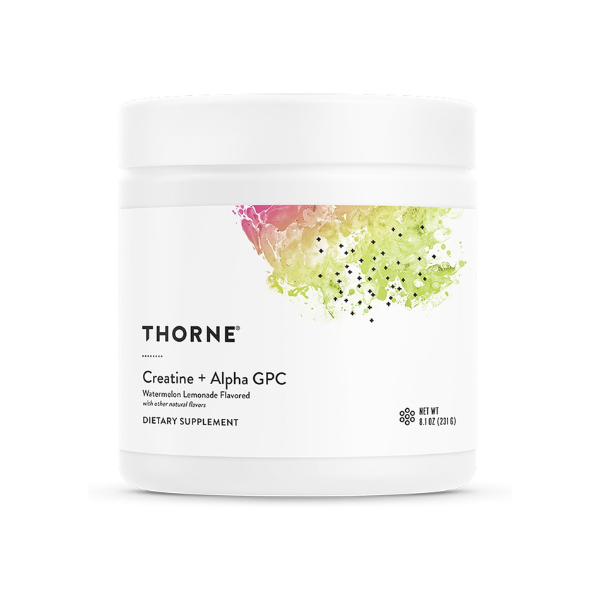 THORNE Creatine + Alpha GPC, Micronized Creatine Monohydrate, 30 Servings