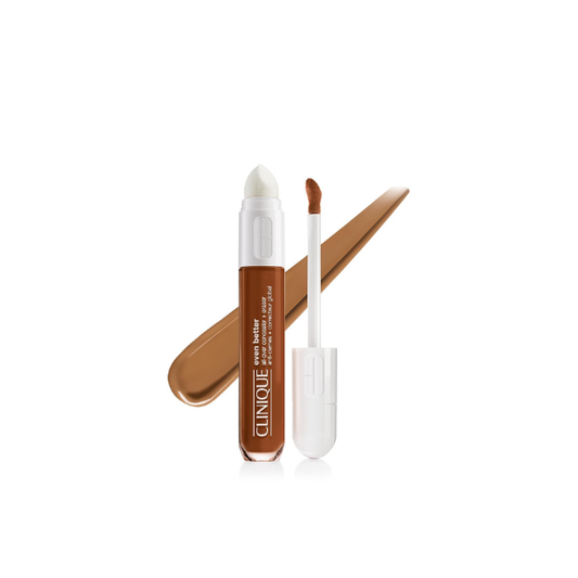 Clinique Even Better All-Over Full Coverage Concealer + Eraser Makeup For Dark Undereye Circles | With Hyaluronic Acid + Caffeine | Hydrating, Brightening + Depuffing