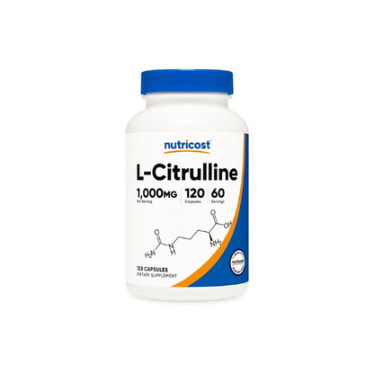Nutricost L-Citrulline 500mg, 120 Capsules, 60 Servings