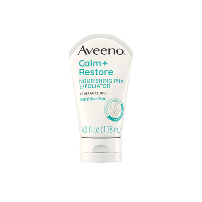Aveeno Calm + Restore Nourishing PHA Exfoliator, Fragrance-Free, 4 fl oz