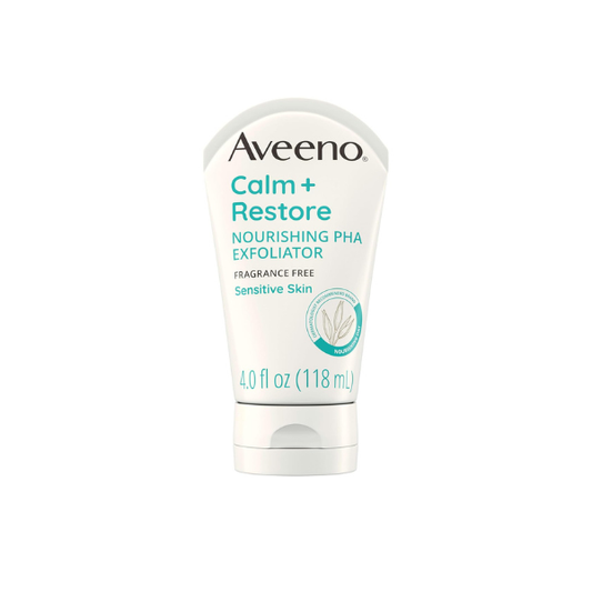 Aveeno Calm + Restore Nourishing PHA Exfoliator, Fragrance-Free, 4 fl oz
