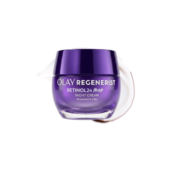 Olay Retinol 24 Max Night Moisturizing Cream with Triple Collagen Peptide, Fragrance-Free, 1.7 oz