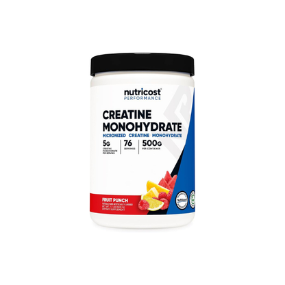 Nutricost Creatine Monohydrate Powder (Fruit Punch, 500 Gram)