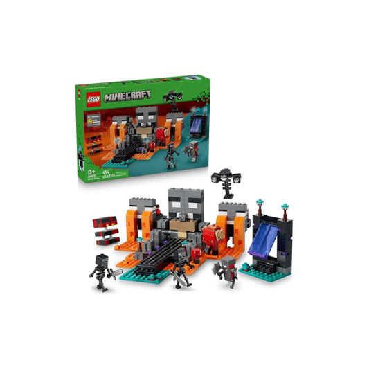 LEGO Minecraft Wither Battle Building & Pretend Play Toy for Boys & Girls - Video Game Playset & Toy Figures for Kids, Ages 8+ - W/Crimson Warrior Minifigure & More - Gift Idea for Birthdays - 21590