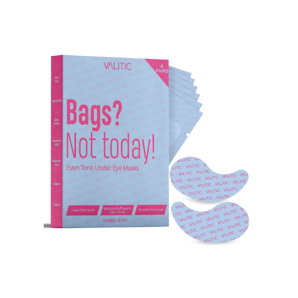 VALITIC Kojic Acid Under Eye Masks, Eye Patches For Dark Circles, 6 Pack