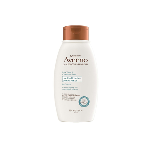 Aveeno Rose Water & Chamomile Conditioner for Dry Hair, Hydrating, 12 fl oz