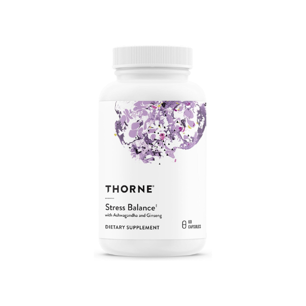 THORNE Stress Balance, KSM-66 Ashwagandha, Ginseng & Active B6, 60 Capsules