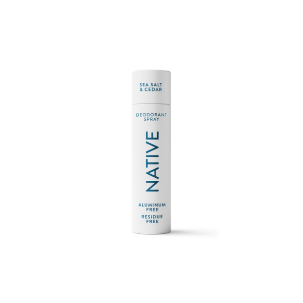 Native Aluminum Free Deodorant Spray For Men, 72 Hour Deodorant Spray, Sea Salt & Cedar, 3.5oz