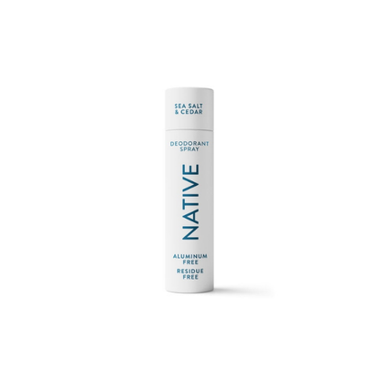 Native Aluminum Free Deodorant Spray For Men, 72 Hour Deodorant Spray, Sea Salt & Cedar, 3.5oz
