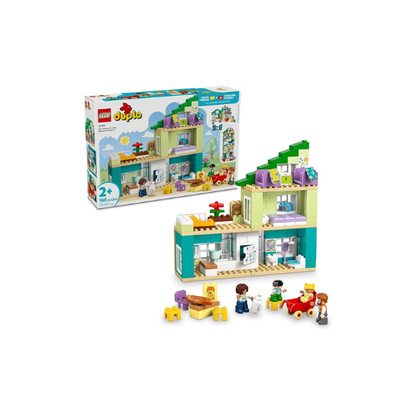 LEGO DUPLO Town 3 in 1 Modern Family House with Figures Building Toy - Learning Play Set for Toddler Boys & Girls, Ages 2+ - Fine Motor Skills Toys for Preschool - Gift for Birthdays - 10470
