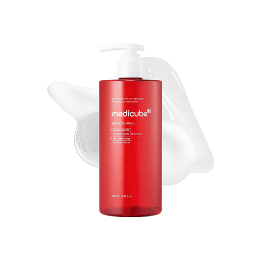 medicube Red Body Wash 3.0 - Clarifying Gel for Stressed Skin, 13.52 fl.oz