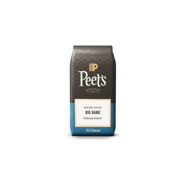 Peet's Coffee Big Bang Premium Medium Roast Ground Coffee, Arabica, 10.5 oz