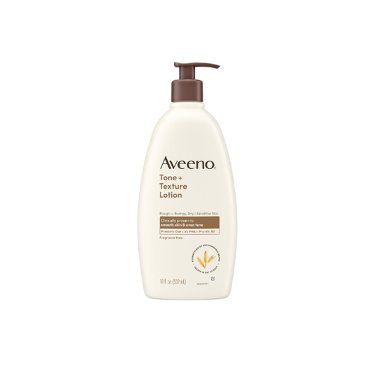 Aveeno Tone + Texture Renewing Body Lotion, Fragrance-Free, 18 fl. oz