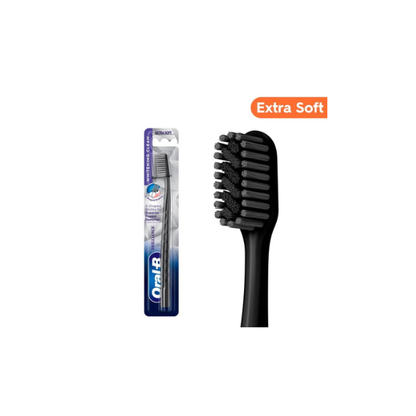 Oral-B Toothbrush Pro Whitening Brilliance, Extra Soft, Black, 1 Count