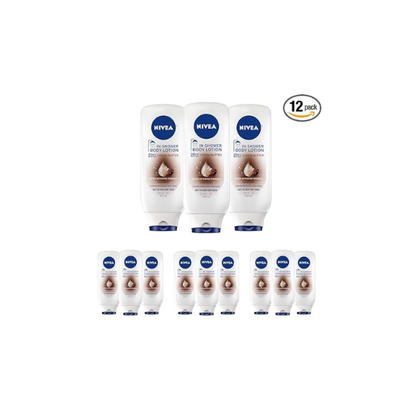NIVEA Nourishing In Shower Body Lotion, Cocoa Butter, Multi, 13.5 Fl Oz (Pack of 12)