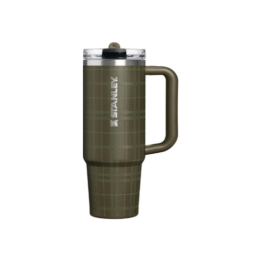 STANLEY Quencher ProTour Flipstraw Tumbler, 30 oz, Peat Moss Plaid