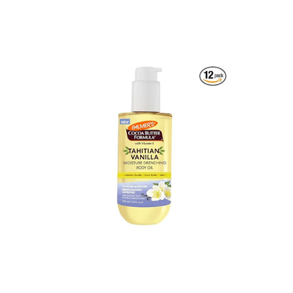Palmer's Tahitian Vanilla Body Oil, Cocoa Butter Formula, 6.5 Fl Oz (Pack of 12)