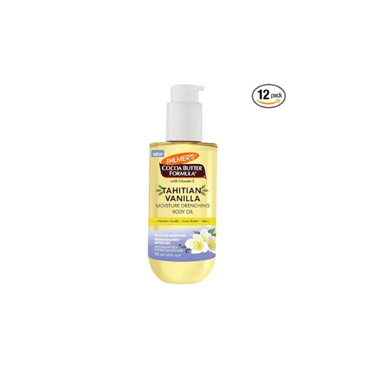 Palmer's Tahitian Vanilla Body Oil, Cocoa Butter Formula, 6.5 Fl Oz (Pack of 12)