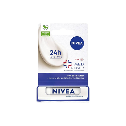 Nivea A Kiss of Recovery Medicated Lip Care SPF 15-0.17 oz