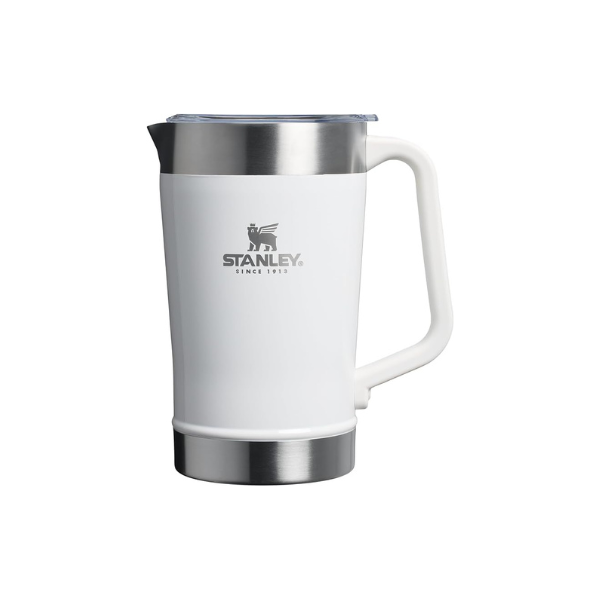 Stanley Stay-Chill Pitcher 64 oz | Cold Water, Beer, and Drink Pitcher with Lid | Large Capacity Durable Beverage Container with Handle | Insulated Stainless Steel | BPA-Free | Frost
