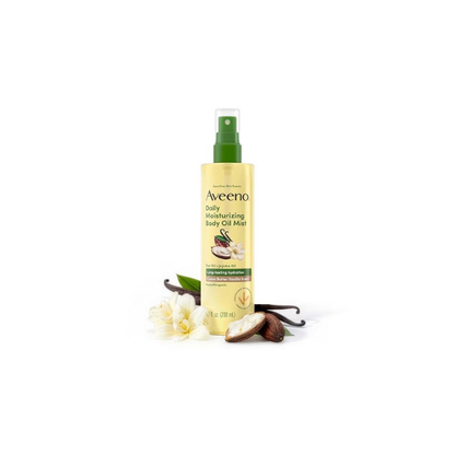Aveeno Daily Moisturizing Body Oil Mist, Cocoa Butter Vanilla Scent, 6.7 fl. oz