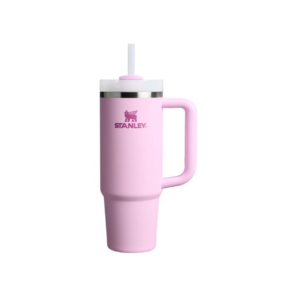 STANLEY Quencher H2.0 Tumbler with Handle and Straw 30 oz | Flowstate 3-Position Lid | Cup Holder Compatible for Travel | Insulated Stainless Steel Cup | BPA-Free | Cherry Blossom