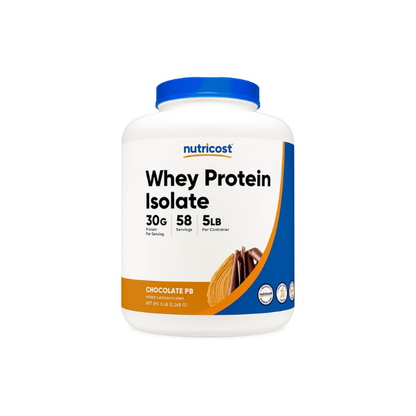 Nutricost Whey Protein Isolate Powder (Chocolate Peanut Butter) 5LB