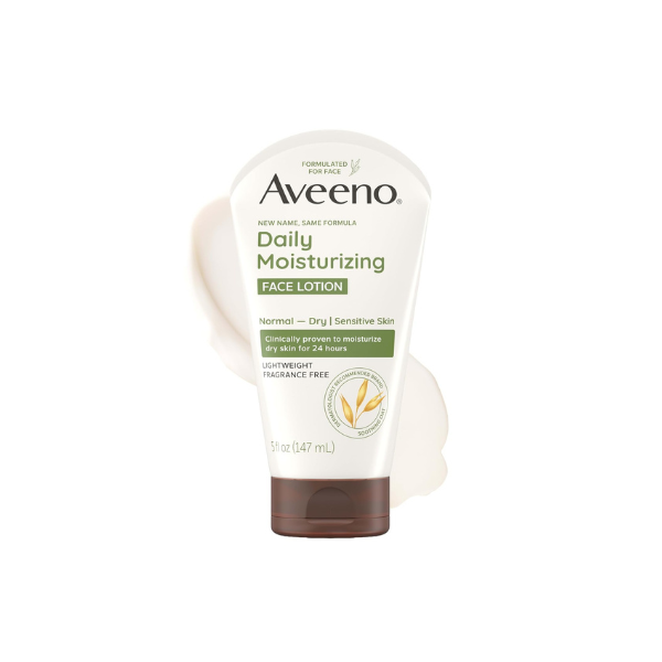Aveeno Daily Moisturizing Face Lotion, Fragrance-Free, 5 oz