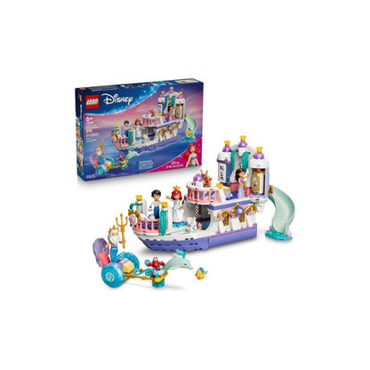 LEGO Disney Princess Ariel's Royal Wedding Boat 43299 | Building Toys for Girls & Boys, Ages 6+, The Little Mermaid Movie Character Figures, Fun Activity for Kids, 519 pieces