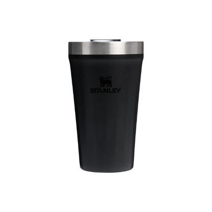 STANLEY Everyday Tumbler 16 oz | Press Fit Drink Through Lid | Beverage, Coffee, and Cocktail Cup | Insulated Stainless Steel Wine Glass | BPA-Free | Black 2.0