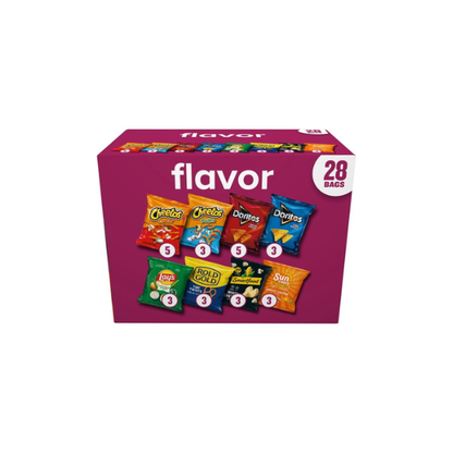 Frito-Lay Flavor Mix Variety pack Snack Chips, 28 Count Multipack