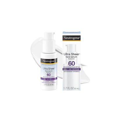 (3 pack) Neutrogena Ultra Sheer Sunscreen Serum Broad Spectrum SPF 60, 1.7 fl oz