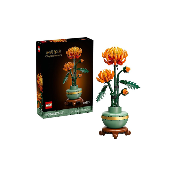 LEGO Botanicals Chrysanthemum Building Set for Adults Ages 18+ - Artificial Flower for Dinner Table Centerpieces & Decoration - Gift for Birthdays - 10368