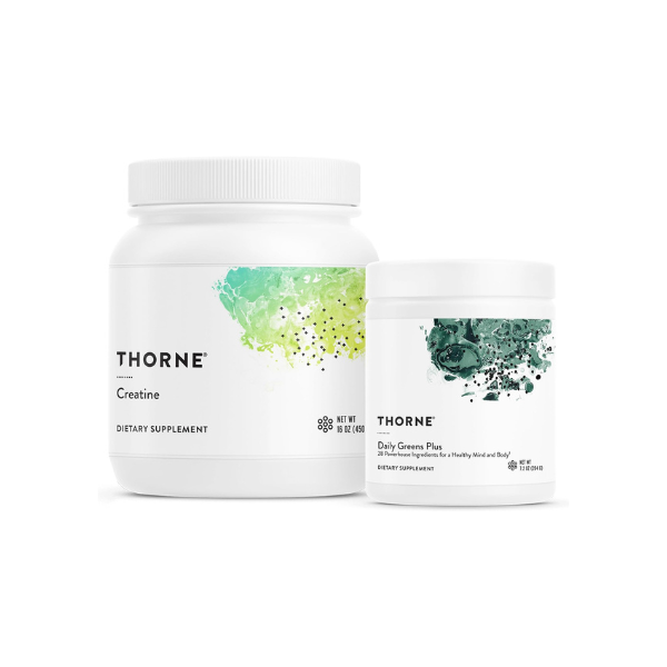 THORNE - Performance & Vitality Bundle - Creatine & Daily Greens - 30 to 90 Servings