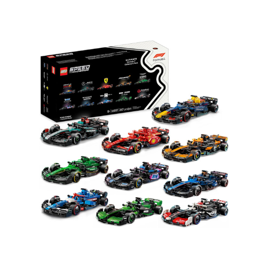 LEGO Speed Champions Ultimate Formula 1 Collector's Pack - Contains 10 Sets in 1 - Includes Exclusive Poster - Collectible F1 Model Car Kit - Gift for Race Car Fans - 66802