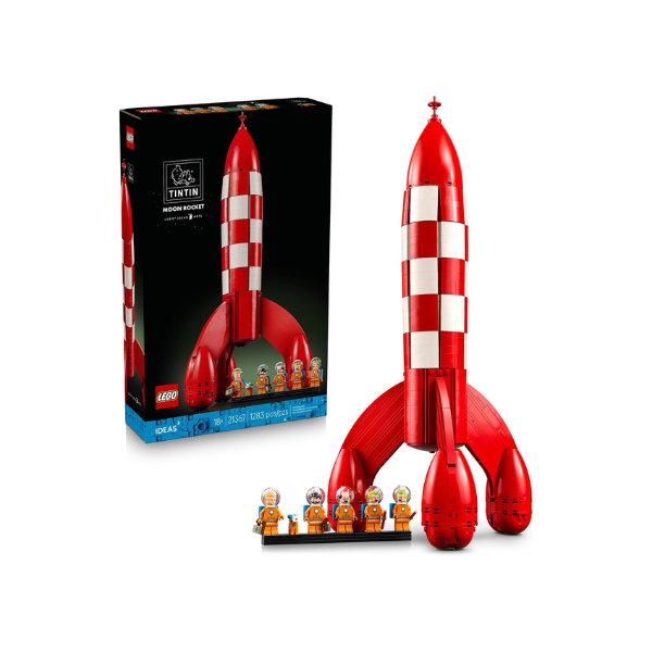 LEGO Ideas Tintin Moon Rocket - Building Set for Adults, Ages 18+ - Collectible Kit for Fans - Bedroom or Home Office Decor - Gifts for Comic Lovers - 21367
