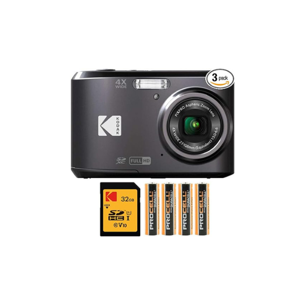 Kodak PIXPRO FZ45 Digital Camera (Black) Bundle