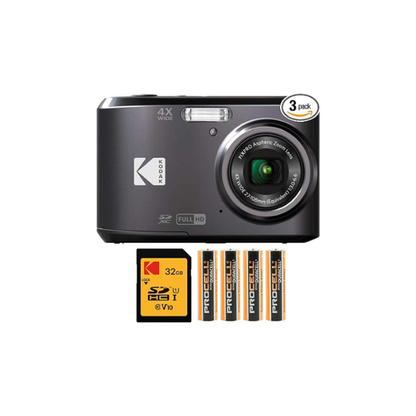 Kodak PIXPRO FZ45 Digital Camera (Black) Bundle