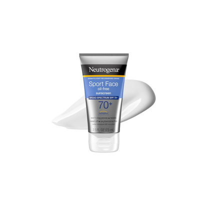 Neutrogena Sport Face Lotion Sunscreen Broad Spectrum SPF 70+, 2.5 fl oz